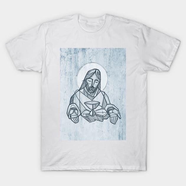 Jesus Christ at the Last Supper T-Shirt by bernardojbp